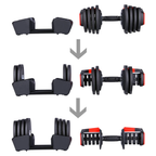HMS 3-in-1 Verstelbare Dumbbell Set - 43,5 kg