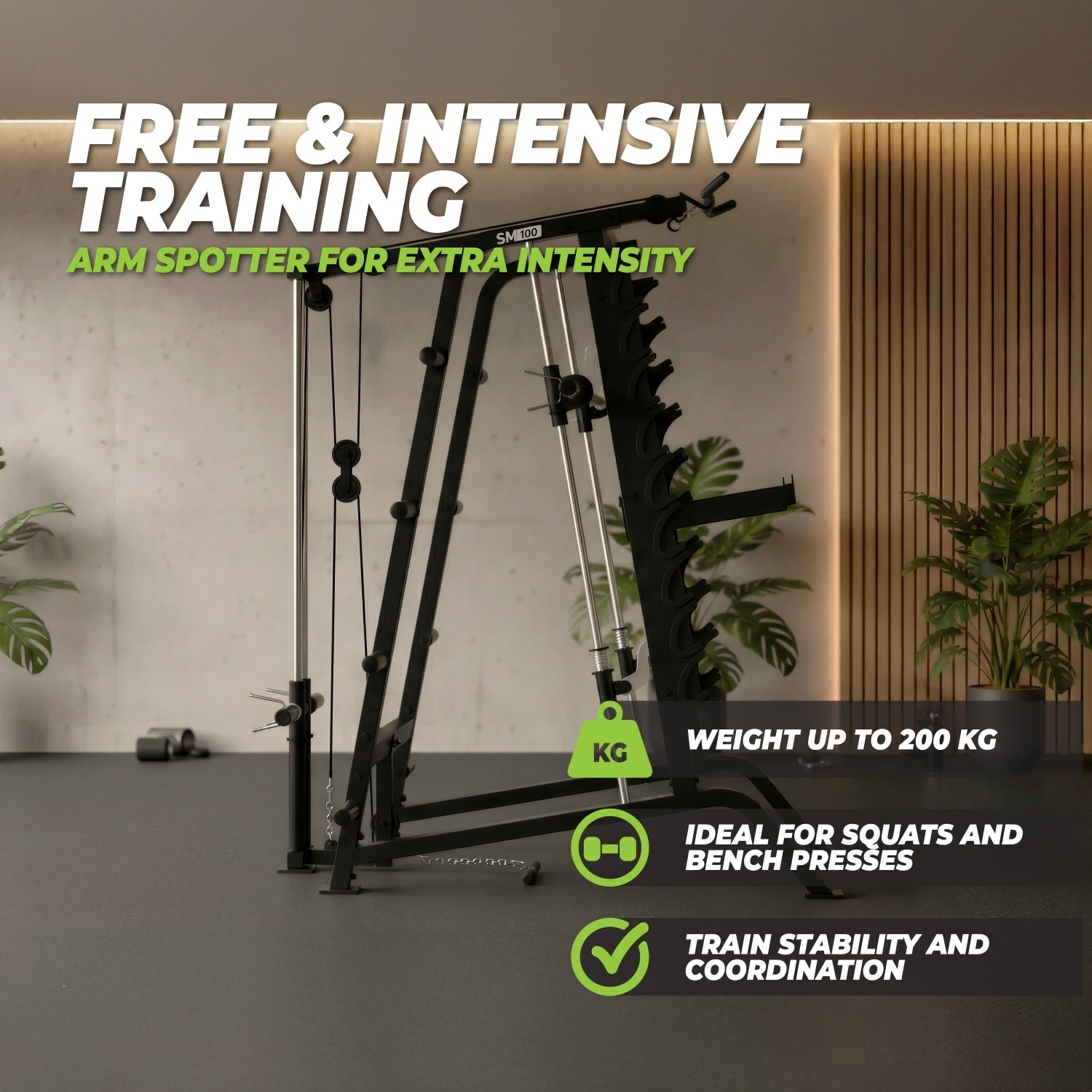 VirtuFit SM100 Smith Machine - Inclusief Pulley Station - Krachtstation