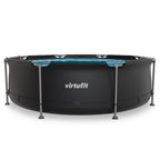 VirtuFit Rond Zwembad Ø244x 76 cm - Antraciet - Compleet pakket