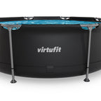 VirtuFit Rond Zwembad Ø244x 76 cm - Antraciet - Compleet pakket