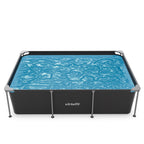 VirtuFit Rechthoekig Zwembad - 260 x 180 x 66 cm - Antraciet - Compleet Pakket