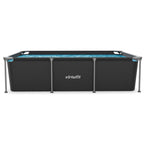 VirtuFit Rechthoekig Zwembad - 260 x 180 x 66 cm - Antraciet - Compleet Pakket
