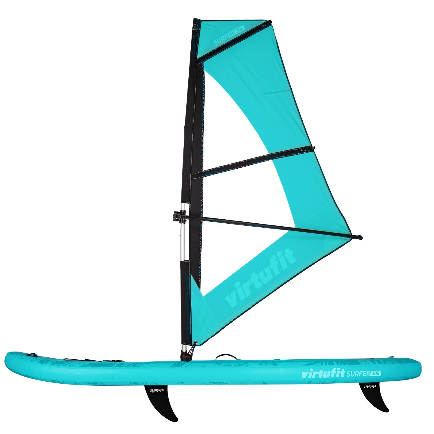 Virtufit Supboard Surfer 305 - Turquoise - Inclusief Windzeil en accessoires