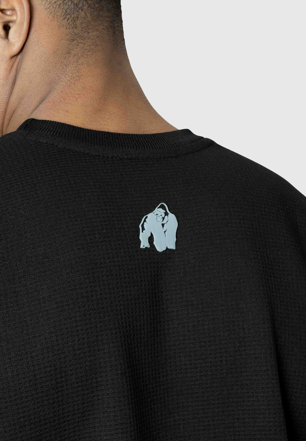 Gorilla Wear Idaho Oversized Waffle T-shirt - Zwart