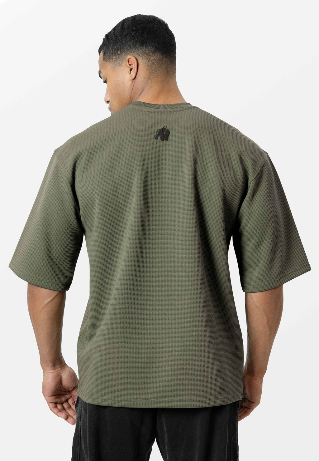 Gorilla Wear Idaho Oversized Waffle T-shirt - Legergroen