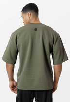 Gorilla Wear Idaho Oversized Waffle T-shirt - Legergroen
