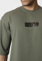 Gorilla Wear Idaho Oversized Waffle T-shirt - Legergroen