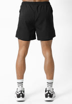 Gorilla Wear Lowell 2-In-1 Shorts - Korte Broek - Zwart