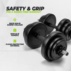 VirtuFit Verstelbare Dumbbell Set - Vinyl - 2 x 14 kg