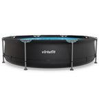 VirtuFit Zwembad Rond Ø305 x 76 cm - Antraciet - Compleet Pakket