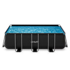 VirtuFit Rechthoekig Zwembad 400 x 200 x 122 cm - Antraciet - Compleet Pakket