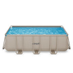 VirtuFit Rechthoekig Zwembad 400 x 200 x 122 cm - Beige - Compleet Pakket