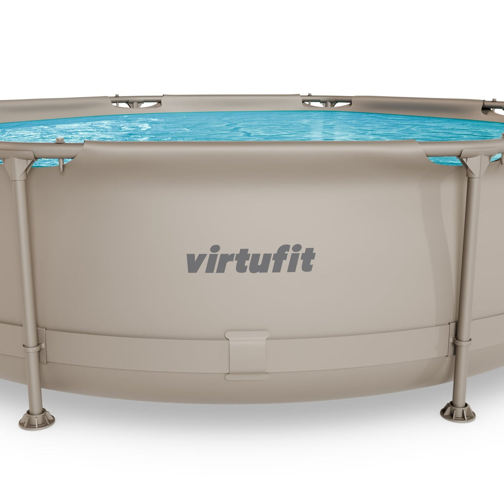 VirtuFit Zwembad Rond Ø305 x 76 cm - Beige - Compleet Pakket