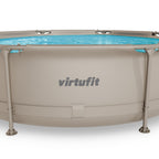 VirtuFit Zwembad Rond Ø366 x 100 cm - Beige - Compleet Pakket