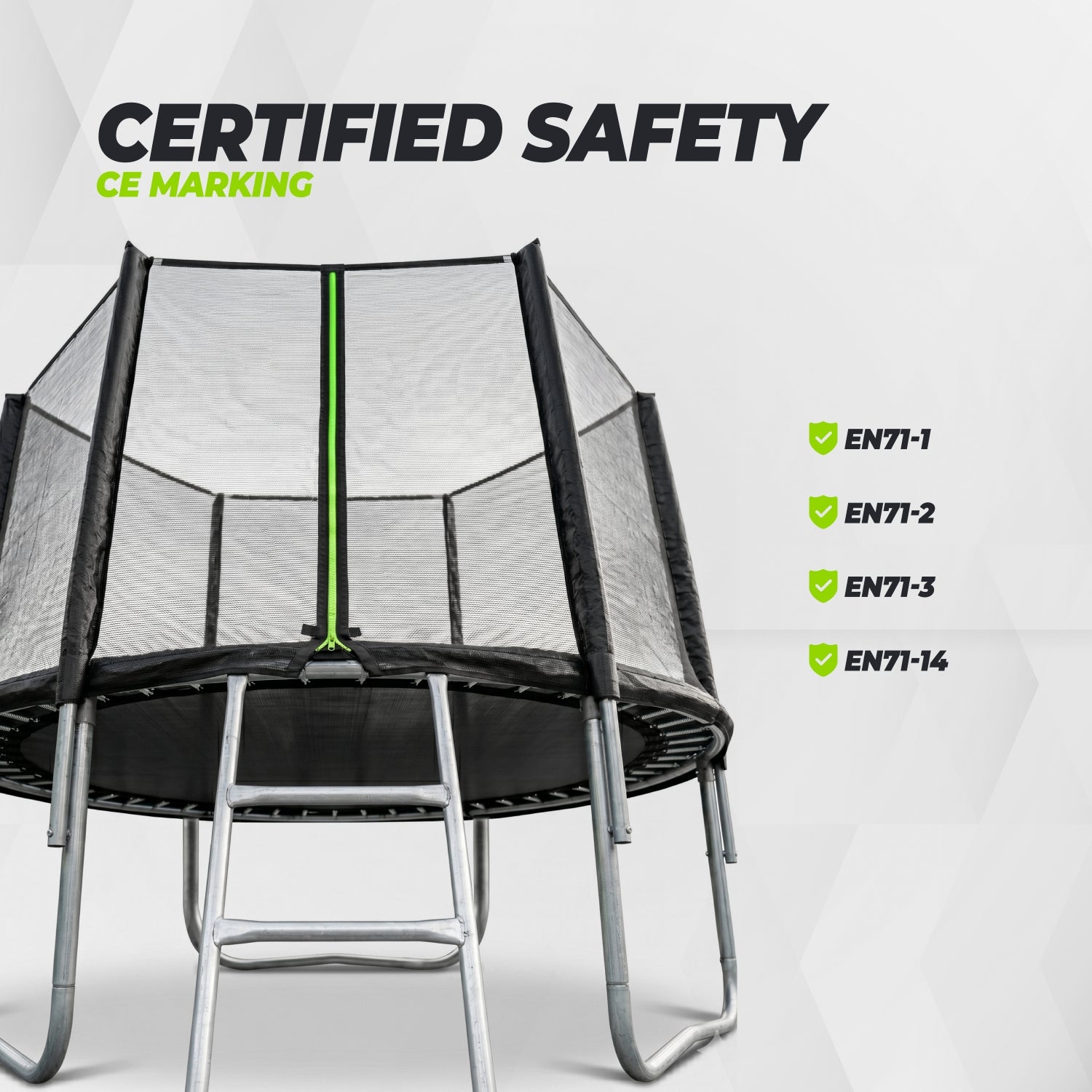 VirtuFit Trampoline met Veiligheidsnet - Zwart - 183 cm