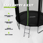 VirtuFit Trampoline met Veiligheidsnet - Zwart - 251 cm