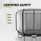 VirtuFit Premium Trampoline met Veiligheidsnet - Zwart - 305 cm