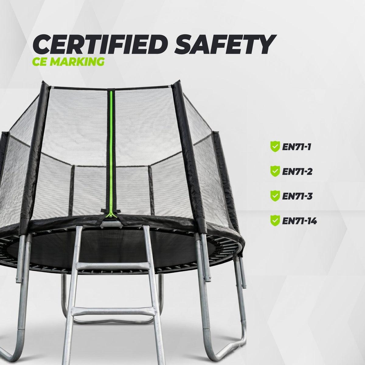 VirtuFit Trampoline met Veiligheidsnet - Zwart - 305 cm - Tweedekans