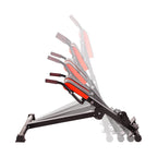 HMS Verstelbare Hyperextension - Zwart/Rood