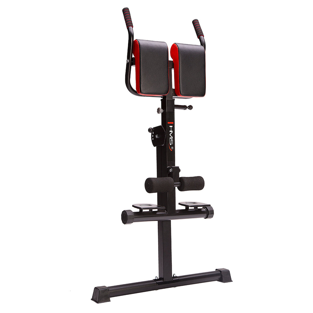 HMS Verstelbare Hyperextension - Zwart/Rood