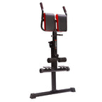 HMS Verstelbare Hyperextension - Zwart/Rood