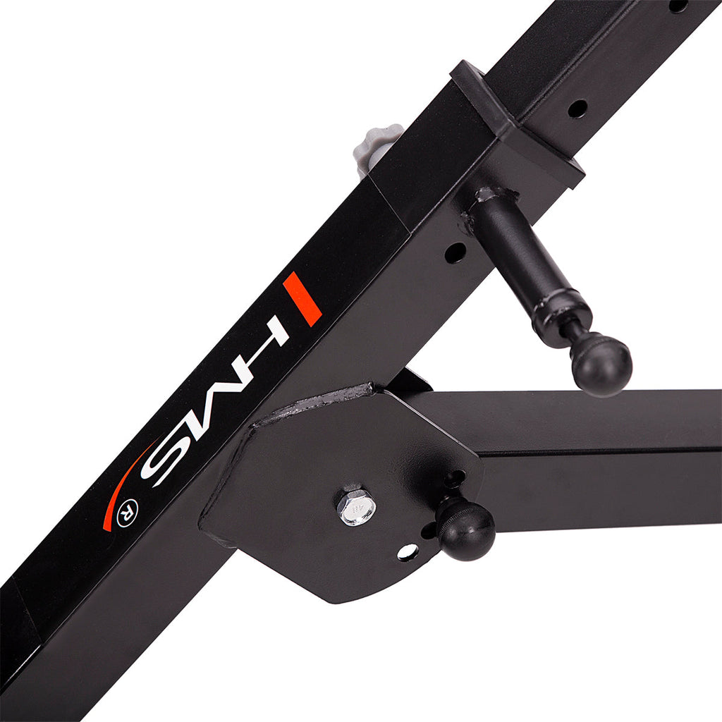 HMS Verstelbare Hyperextension - Zwart/Rood