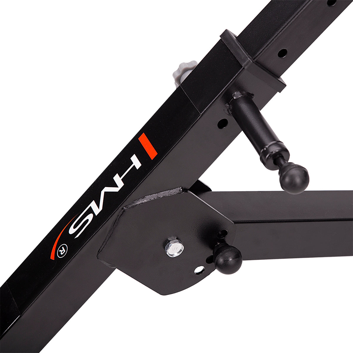 HMS Verstelbare Hyperextension - Zwart/Rood