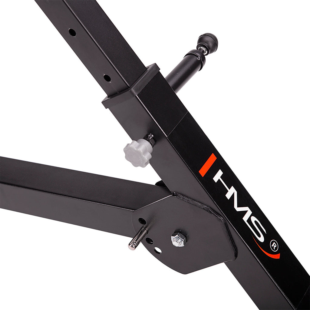 HMS Verstelbare Hyperextension - Zwart/Rood