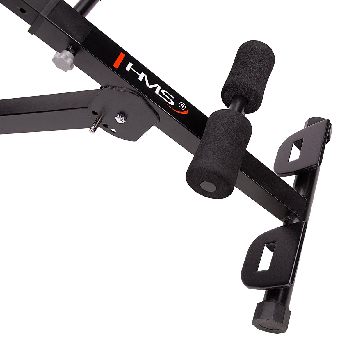 HMS Verstelbare Hyperextension - Zwart/Rood