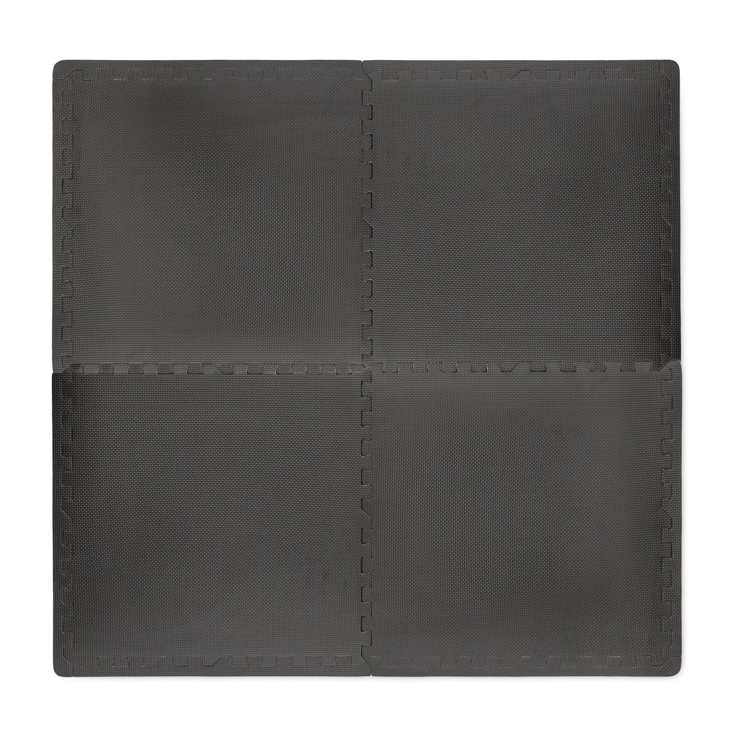 VirtuFit Fitness Puzzelmat – 4-delige Vloermat – 120×120 cm – Zwart