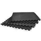 VirtuFit Fitness Puzzelmat – 4-delige Vloermat – 120×120 cm – Zwart