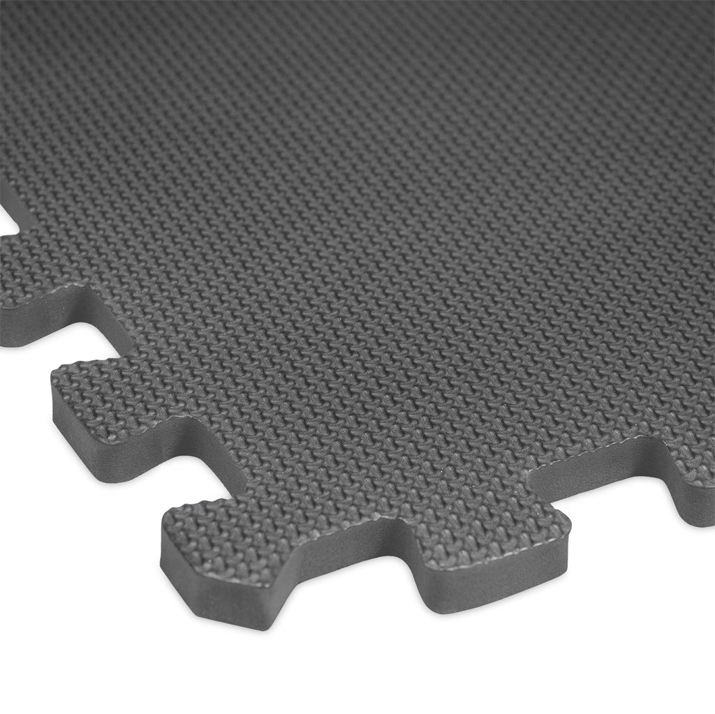 VirtuFit Fitness Puzzelmat – 4-delige Vloermat – 120×120 cm – Zwart