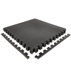 VirtuFit Fitness Puzzelmat – 4-delige Vloermat – 120×120 cm – Zwart