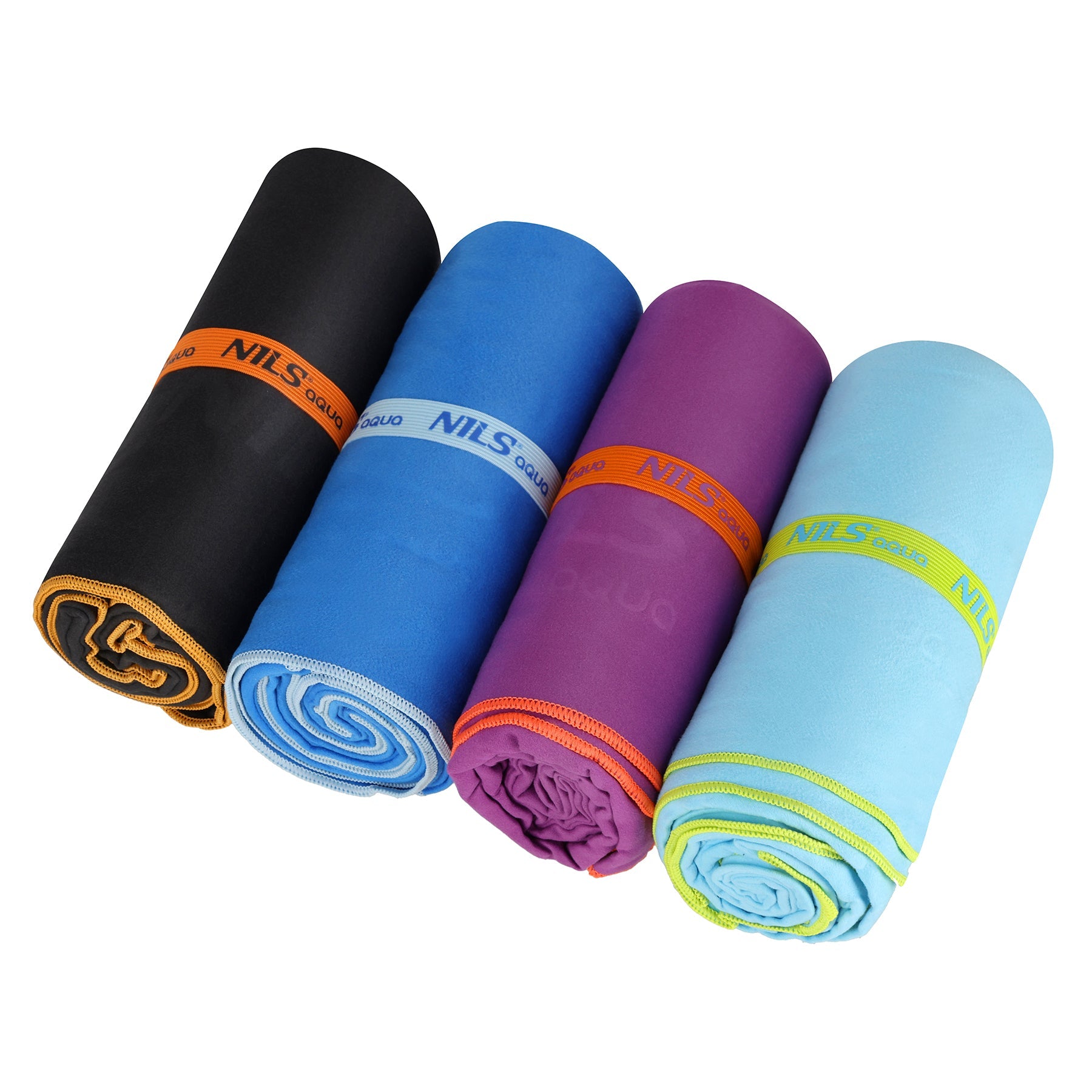 NILS Aqua Microvezel Handdoek - Paars - 180 x 100 cm