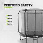 VirtuFit Premium Trampoline met Veiligheidsnet - Zwart - 251 cm