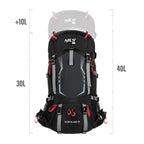 NILS Camp Rugzak Northlake - Zwart - 30L + 10L