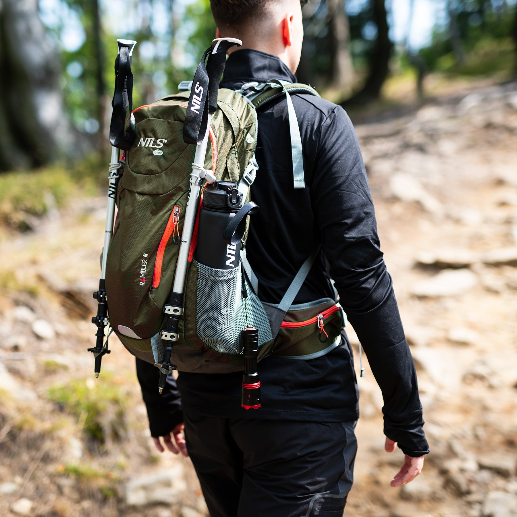 NILS Camp Rugzak Rambler - Groen - 40L