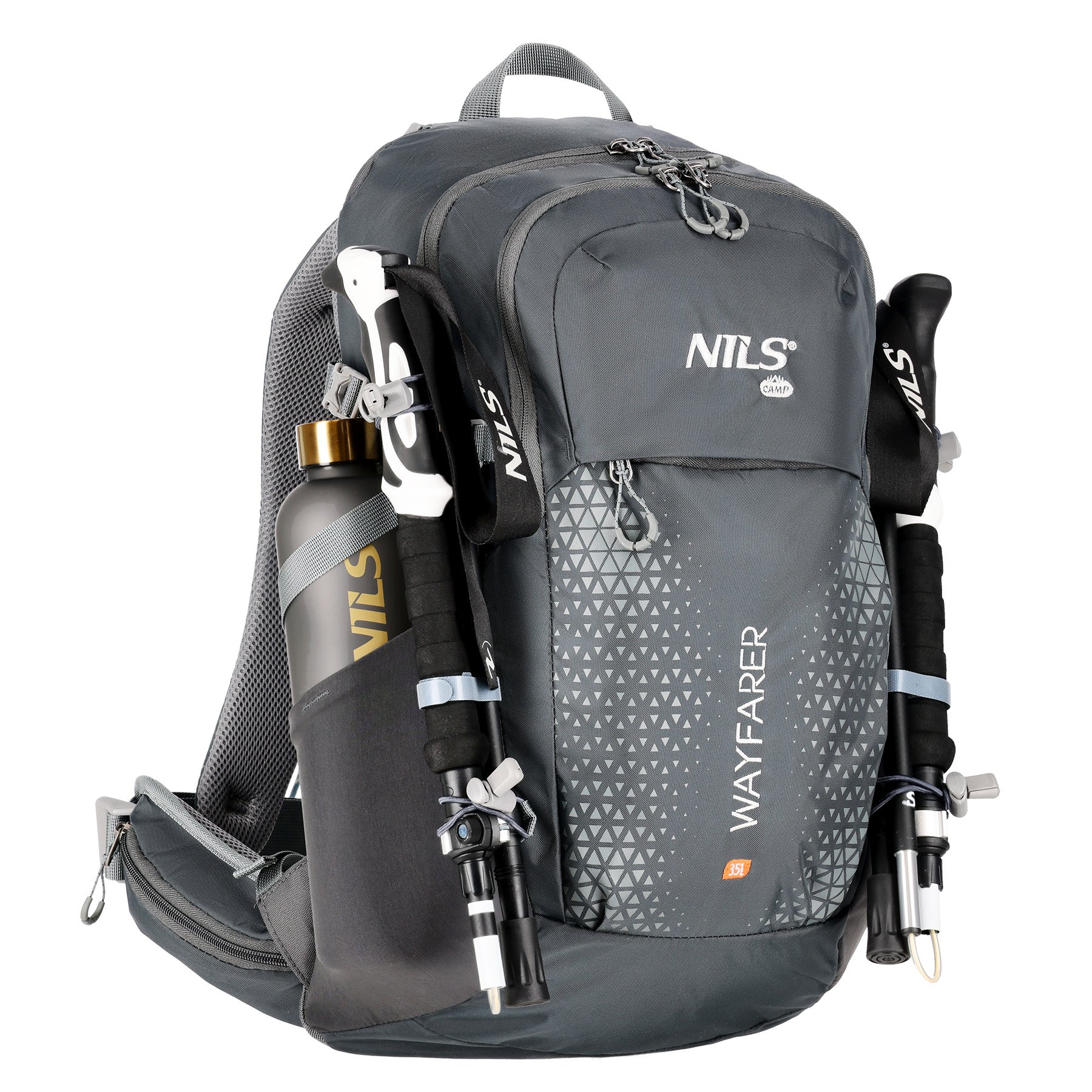 NILS Camp Rugzak Wayfarer - Grijs - 35L