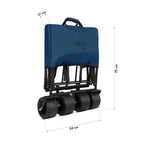 NILS Camp Opvouwbare Bolderkar - Blauw - 120L
