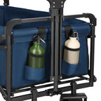 NILS Camp Opvouwbare Bolderkar - Blauw - 120L