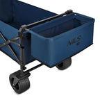 NILS Camp Opvouwbare Bolderkar - Blauw - 120L