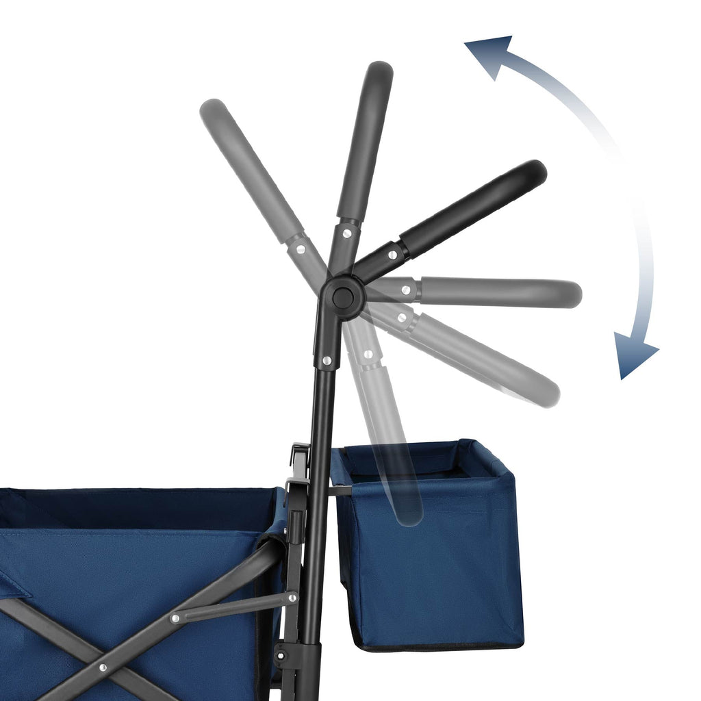 NILS Camp Opvouwbare Bolderkar - Blauw - 120L