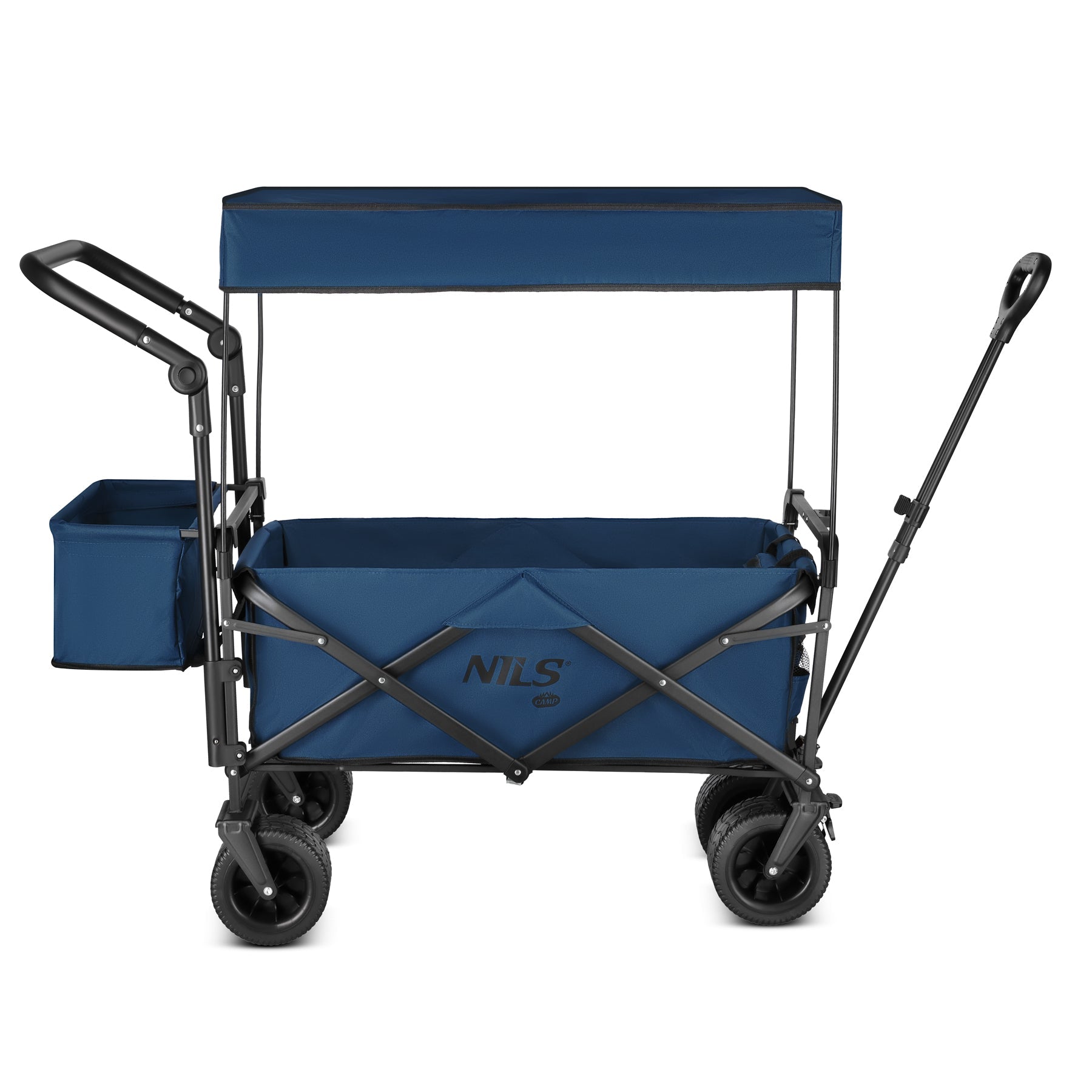 NILS Camp Opvouwbare Bolderkar - Blauw - 120L