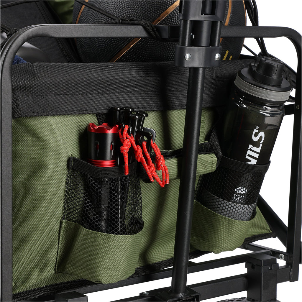 NILS Camp Opvouwbare Bolderkar - Groen - 150L