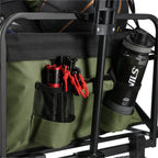 NILS Camp Opvouwbare Bolderkar - Groen - 150L