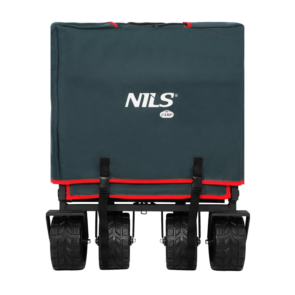 NILS Camp Opvouwbare Bolderkar - Antraciet - 160L