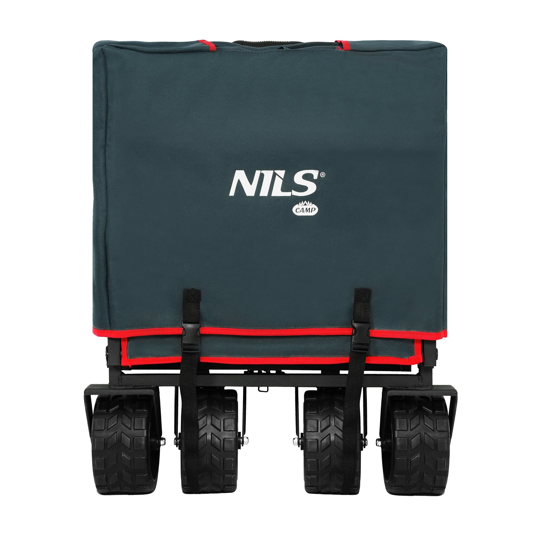 NILS Camp Opvouwbare Bolderkar - Antraciet - 160L