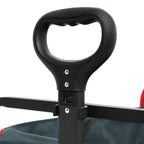 NILS Camp Opvouwbare Bolderkar - Antraciet - 160L
