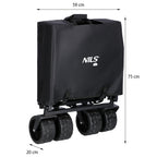 NILS Camp Opvouwbare Bolderkar - Zwart - 160L