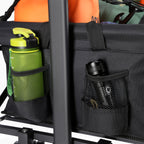 NILS Camp Opvouwbare Bolderkar - Zwart - 160L